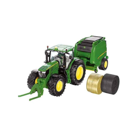 Siku 3838 John Deere Tractor & Baler 1:32 scale - McGreevy's Toys Direct