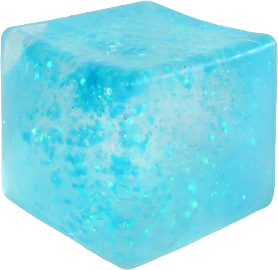Squeeze Sugar Glitter Cube Mega Size, Assorted Colours