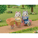 Sylvanian Families Tandem Cycling Set Husky Sister and Brother - McGreevy's Toys Direct