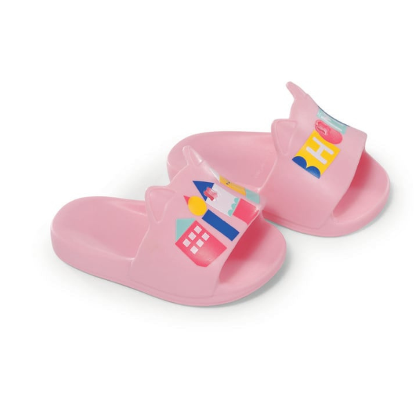 Baby Born Clothes: Pink Slippers 43cm