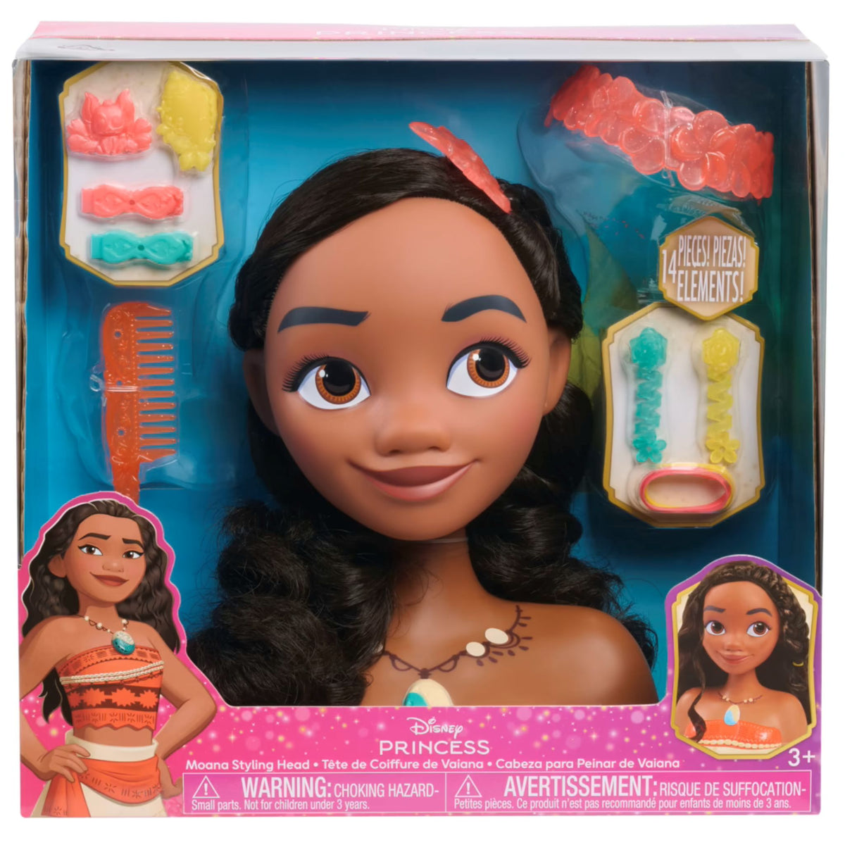 Disney Princess Moana Styling Head