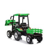 12V ride on Tractor with Roof, Trailer, Front Loader and Remote Control - McGreevy's Toys Direct