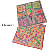 2-in-1 Game Set: Ludo and Snakes & Ladders