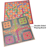 2-in-1 Game Set: Ludo and Snakes & Ladders