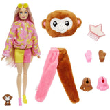 Barbie Cutie Reveal Doll with Monkey Plush Costume and 10 Surprises