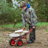 Bigjigs 2-Wheel Kids Metal Wheelbarrow