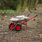 Bigjigs 2-Wheel Kids Metal Wheelbarrow