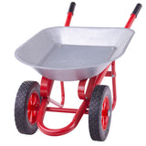 Bigjigs 2-Wheel Kids Metal Wheelbarrow