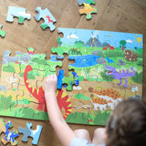 Bigjigs Dawn of the Dinosaur Floor Puzzle 48 Piece