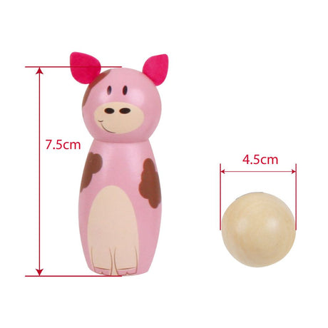 Bigjigs Farm Wooden Skittles