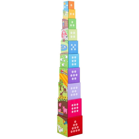 Bigjigs Farmyard Stacking Cubes