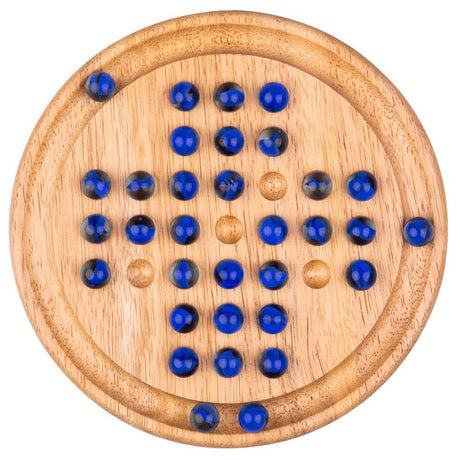 Bigjigs Marble Solitaire Wooden Board Game