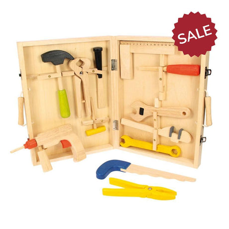 Bigjigs Wooden Carpenter's Tool Box