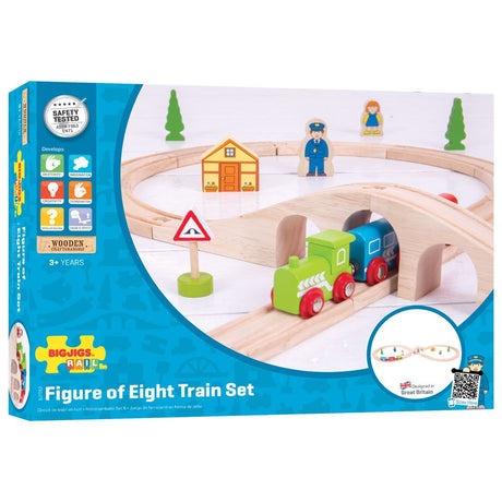 Bigjigs Wooden Figure of Eight Train Set