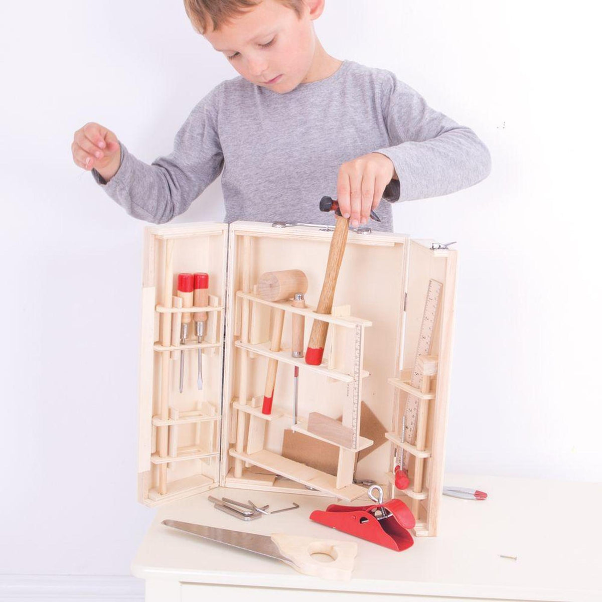 Bigjigs Wooden Junior Tool Box