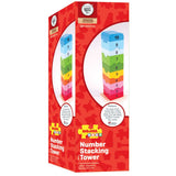 Bigjigs Wooden Number Stacking Tower