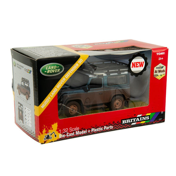 Britains Muddy Land Rover Defender 1:32 Scale