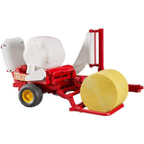 Bruder 2122 Bale Wrapper with Bales