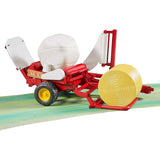 Bruder 2122 Bale Wrapper with Bales