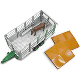 Bruder 2227 Livestock Trailer with 1 cow 1:16 Scale