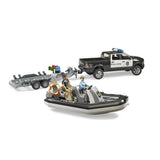 Bruder 2507 RAM 2500 Police Pickup with Trailer & Boat