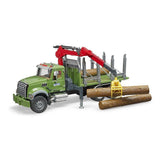 Bruder 2824 Mack Granite Timber Truck with Loading Crane