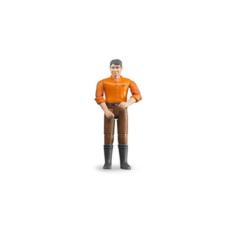 Bruder 60007 bWorld Man Figure (Orange Shirt)