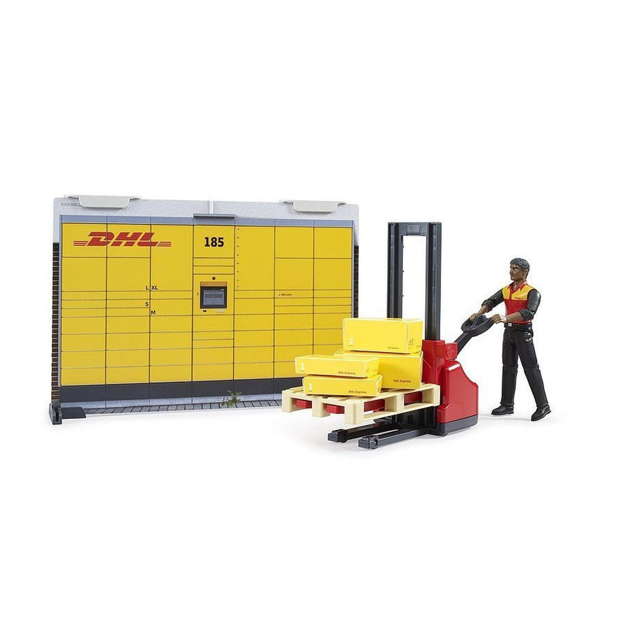 Bruder 62251 bWorld DHL Store with Hand Pallet Truck