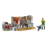 Bruder 62611 bWorld Cow & Calf Barn with Farmer