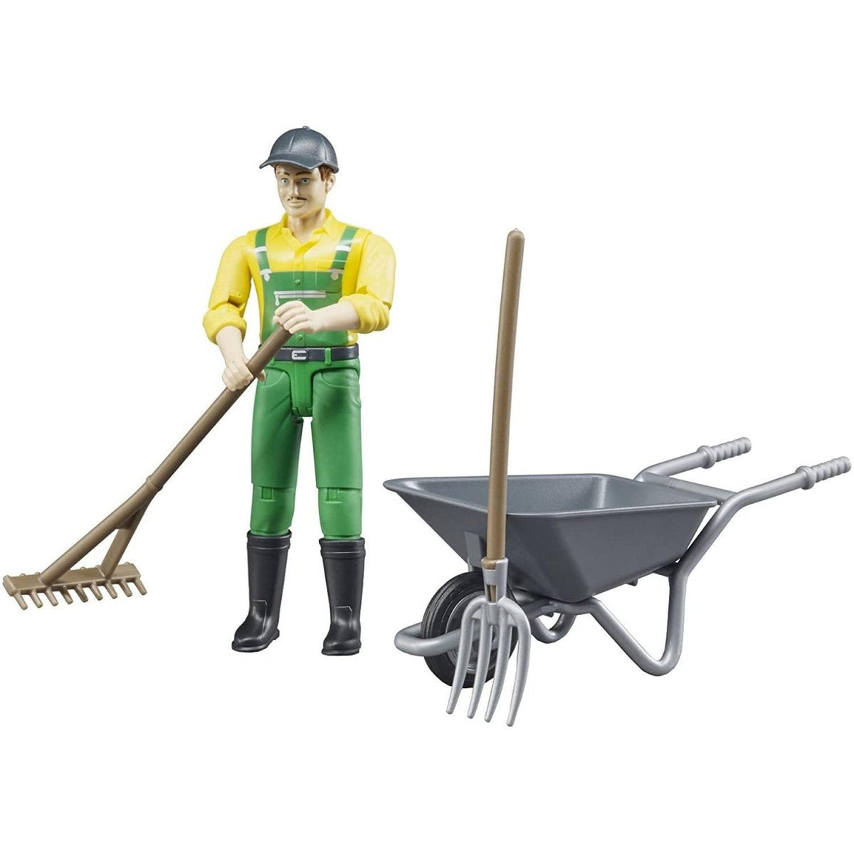 Bruder bWorld Farmer with Accessories Set