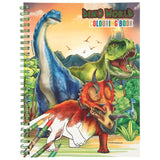 Dino World Colouring Book With Coloured Pencils