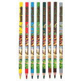 Dino World Colouring Book With Coloured Pencils