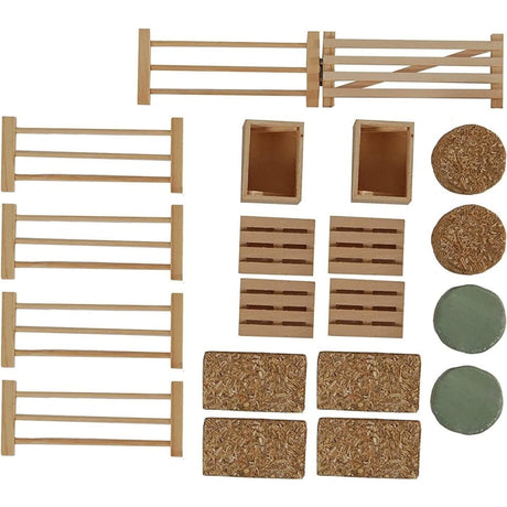 Kids Globe 1:32 Farm Accessory Set 19 Pieces