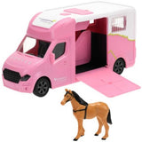 Kids Globe Die-Cast Pink Horse Truck with Light & Sound