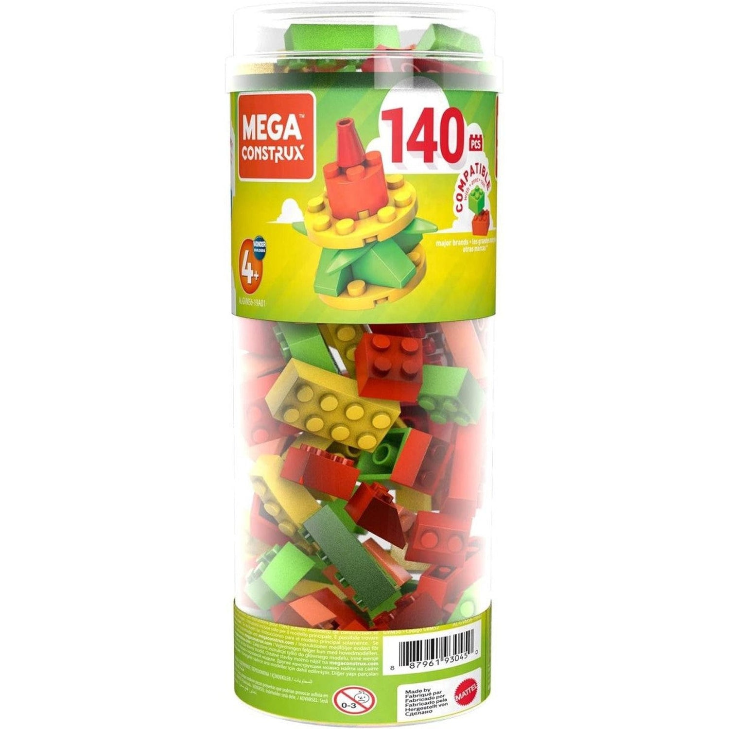 Mega Construx Medium Tube Assorted 140 pieces