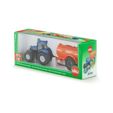 Siku 1945 New Holland Tractor with Single Axle Abbey Tanker 1:50 Scale