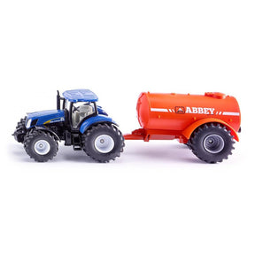 Siku 1945 New Holland Tractor with Single Axle Abbey Tanker 1:50 Scale
