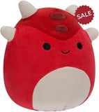Squishmallows Sergio the Red Armored Dino 7.5"