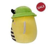 Squishmallows Sunny the Yellow Honey Bee with Green Bucket Hat 7.5"