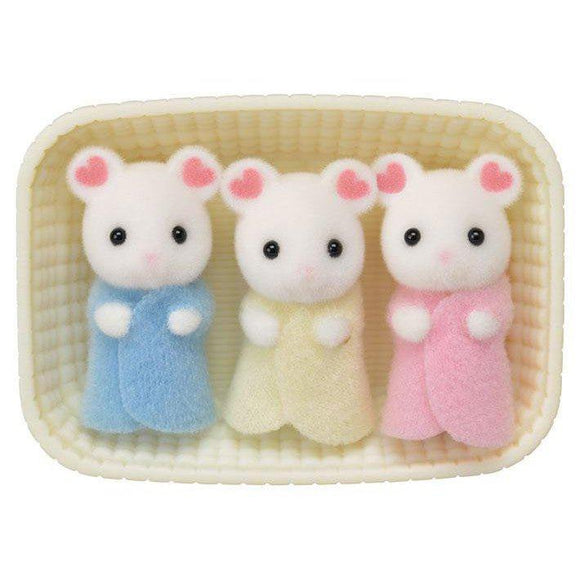 Sylvanian Families Marshmallow Mouse Triplets