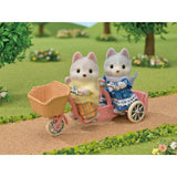 Sylvanian Families Tandem Cycling Set Husky Brother & Sister