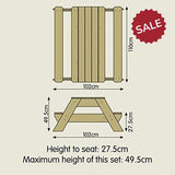 TP Toys Deluxe FSC Wooden Picnic Table Sandpit