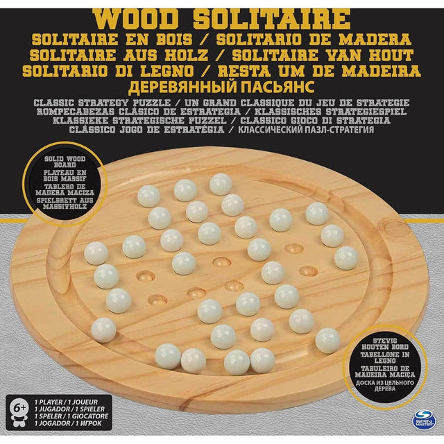 Wooden Solitaire Game