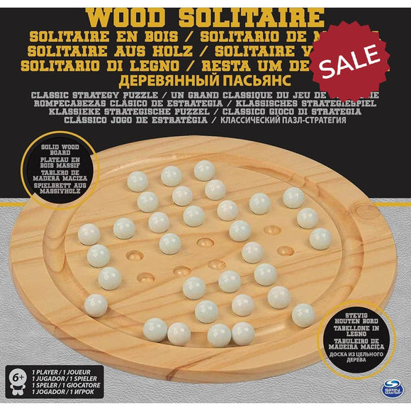 Wooden Solitaire Game