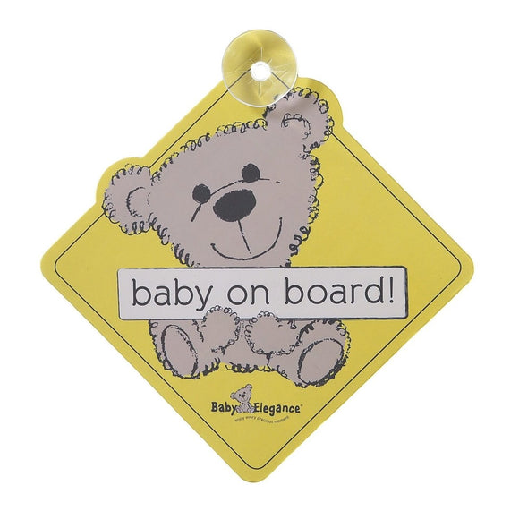 Baby on Board Bear Sign - McGreevy's Toys Direct
