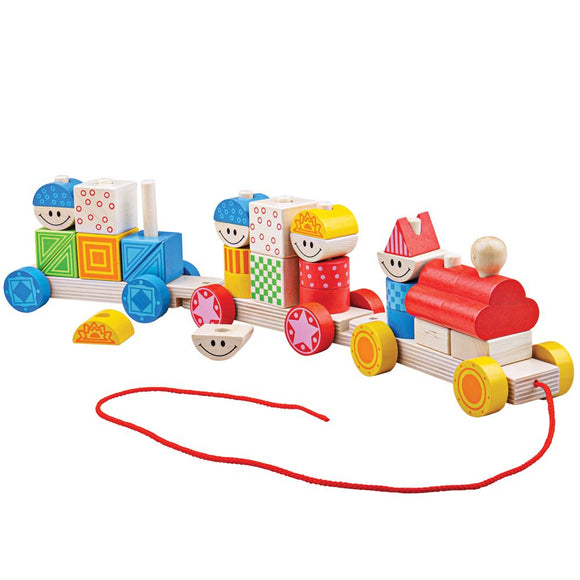 BIGJIGS Build Up Train Wooden - McGreevy's Toys Direct