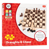 Bigjigs Draughts and Chess Set - McGreevy's Toys Direct
