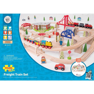 BIGJIGS Freight Train Wooden Set - McGreevy's Toys Direct