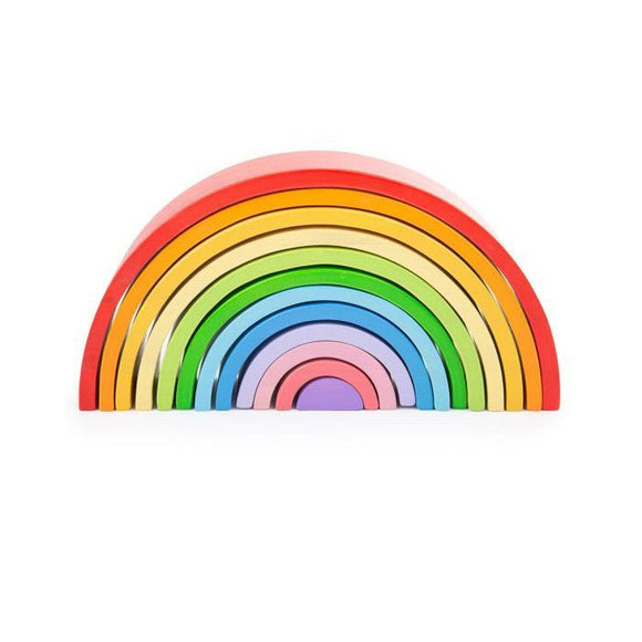 Bigjigs Large Wooden Stacking Rainbow - McGreevy's Toys Direct