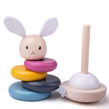 Bigjigs Rabbit Stacking Rings FSC 100% - McGreevy's Toys Direct